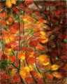 \'Colors of Fall\' rural scene by Karen Hargett
